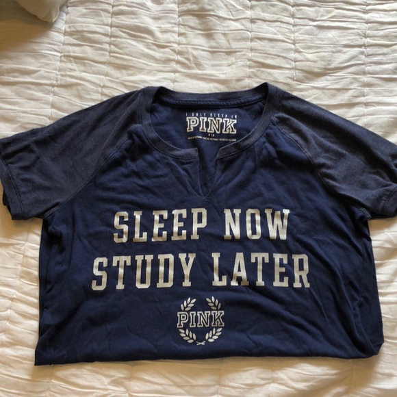 PINK Victoria's Secret Other - VS PINK “Sleep now study later” Night Dress